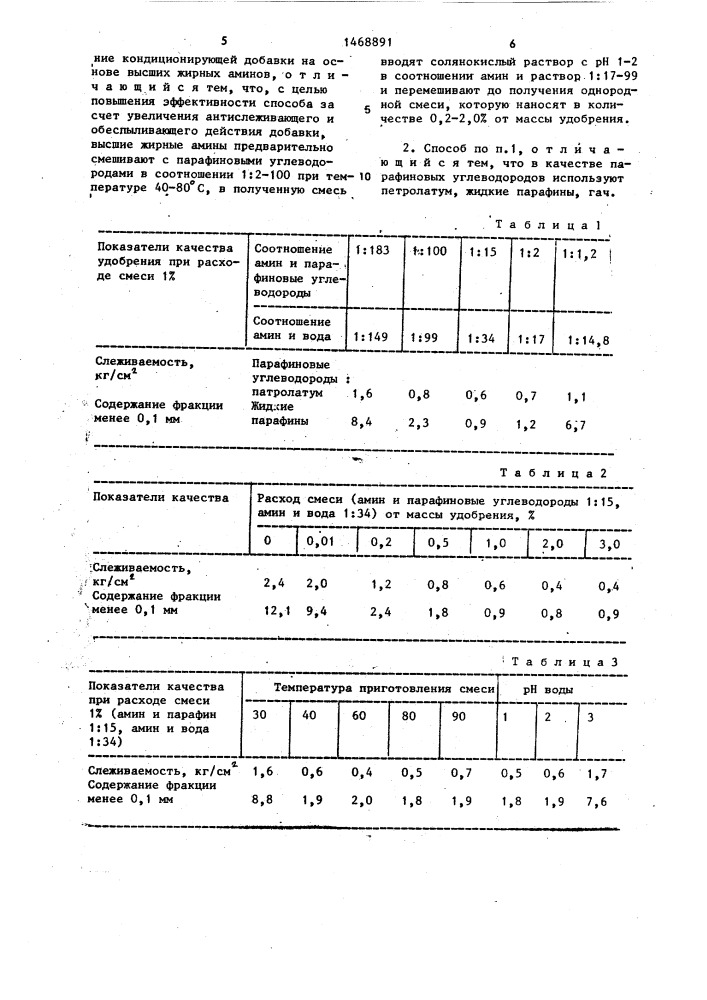 Способ уменьшения слеживаемости хлорида калия (патент 1468891)