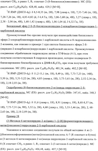 Производные n-формилгидроксиламина в качестве ингибиторов пептидилдеформилазы (pdf) (патент 2325386)