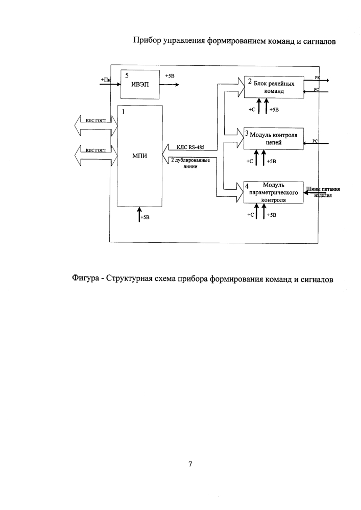 Прибор управления формированием команд и сигналов (патент 2637707)