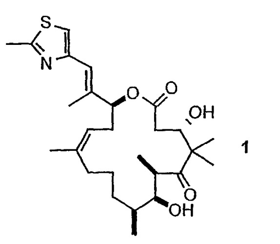 Синтез эпотилонов, их промежуточных продуктов, аналогов и их применения (патент 2311415)