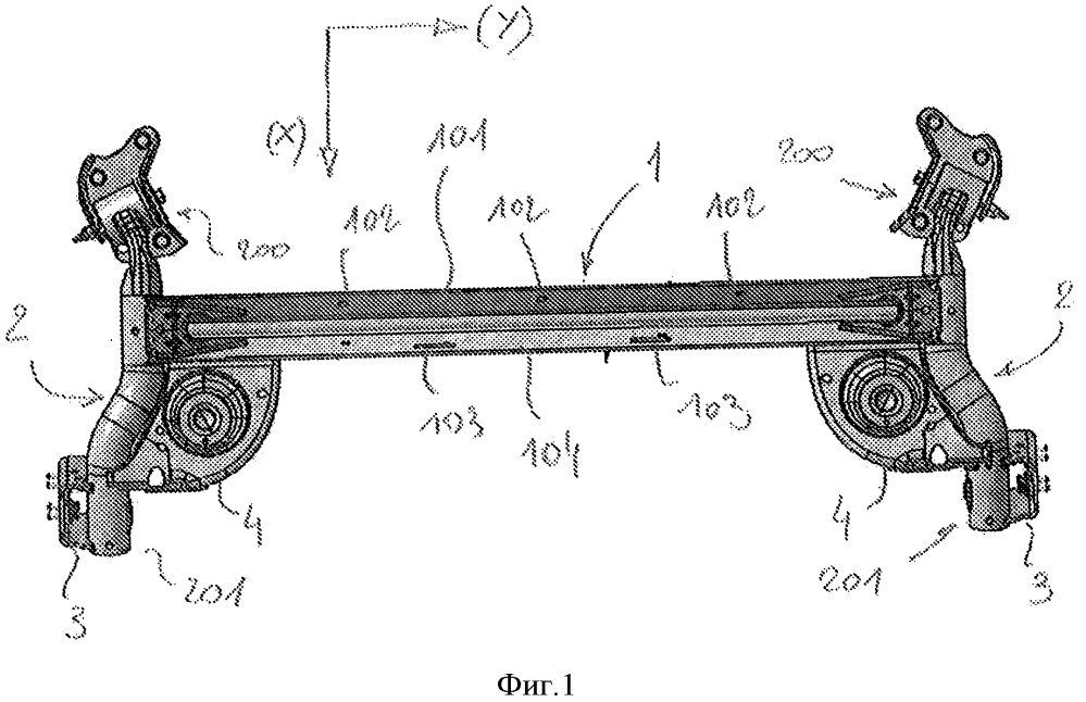 Задний мост автотранспортного средства, содержащий аэродинамический обтекатель (патент 2631138)