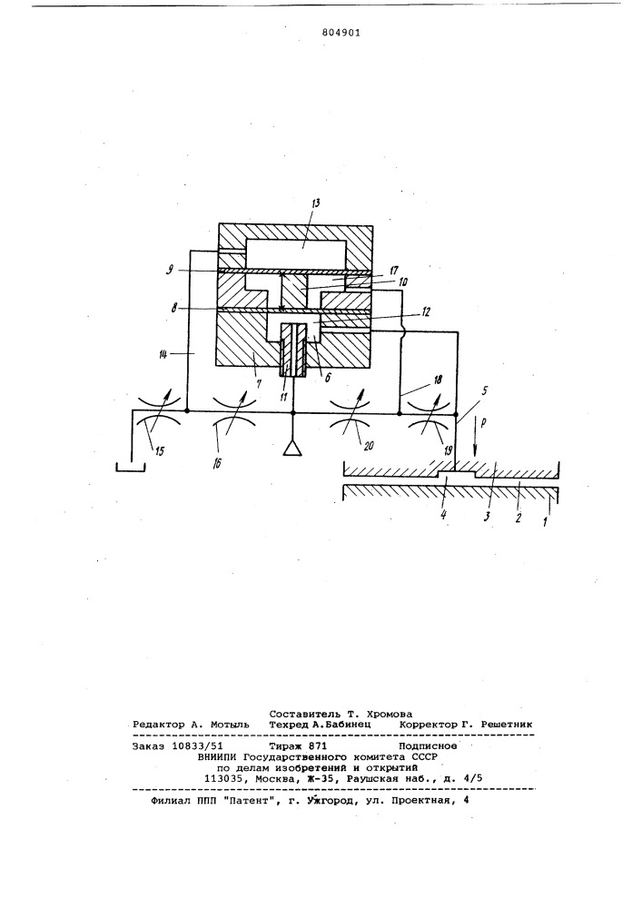 Гидростатические направляющие (патент 804901)