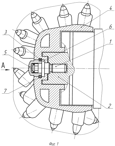 Крепление режущей головки горного комбайна (патент 2574654)