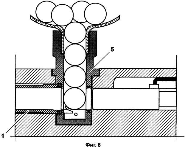 Быстросъемный блок системы подачи шаров (патент 2531636)