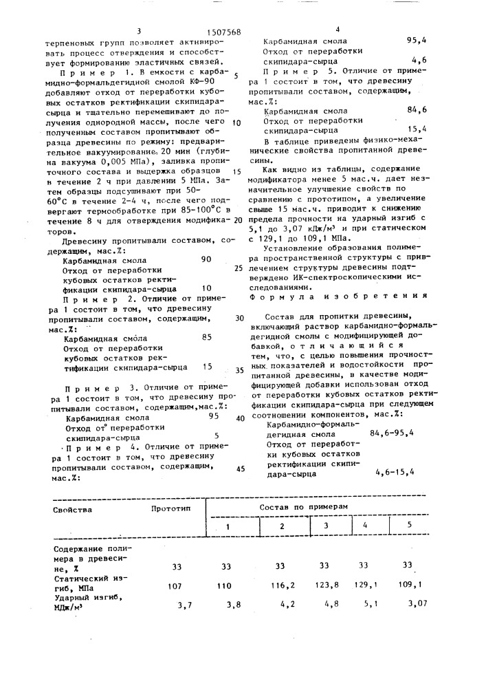 Состав для пропитки древесины (патент 1507568)