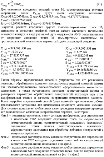 Способ формообразования сферовинтовых конических зубчатых поверхностей и устройство для его реализации (патент 2309028)