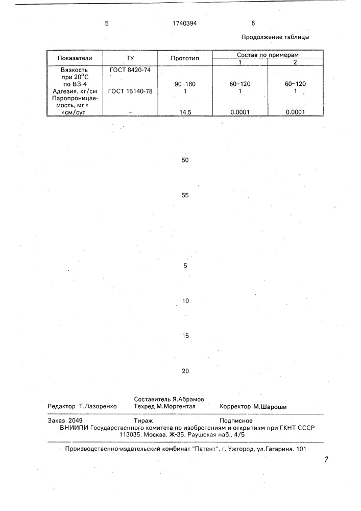 Состав для покрытия (патент 1740394)