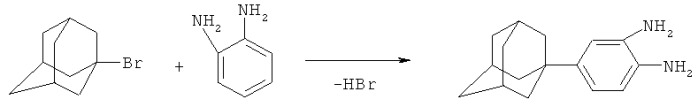 Способ получения 4-(1-адамантил)-1,2-диаминобензола (патент 2454401)
