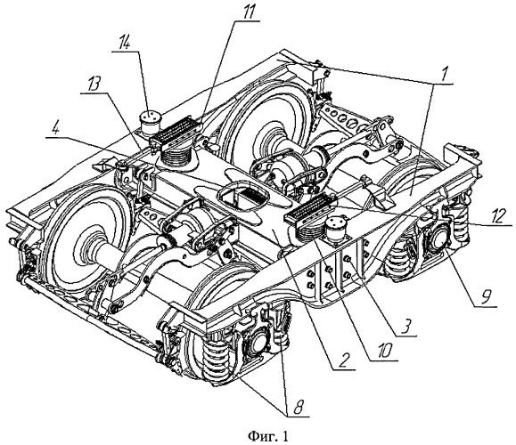 Тележка подвижного состава железных дорог (патент 2472658)