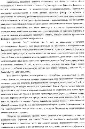 Способ расщепления полипептидов с использованием варианта протеазы оmpт (патент 2395582)