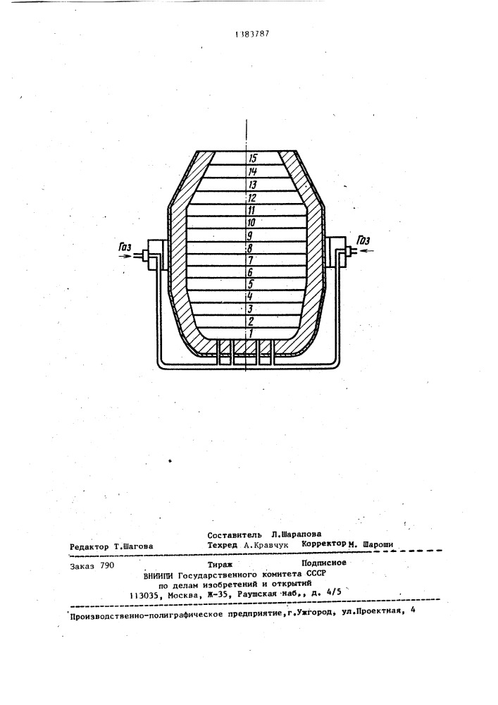 Способ восстановления футеровки конвертора (патент 1383787)