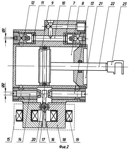 Рулевой привод управляемого снаряда (патент 2257534)