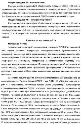 Производные индол-3-карбонил-спиро-пиперидина в качестве антагонистов рецепторов v1a (патент 2414466)