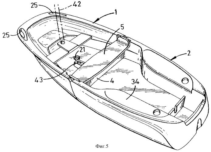 Складные лодки (патент 2267437)