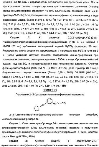 Соединения, представляющие собой алкинилфенильные производные, для лечения офтальмических заболеваний и расстройств (патент 2470910)