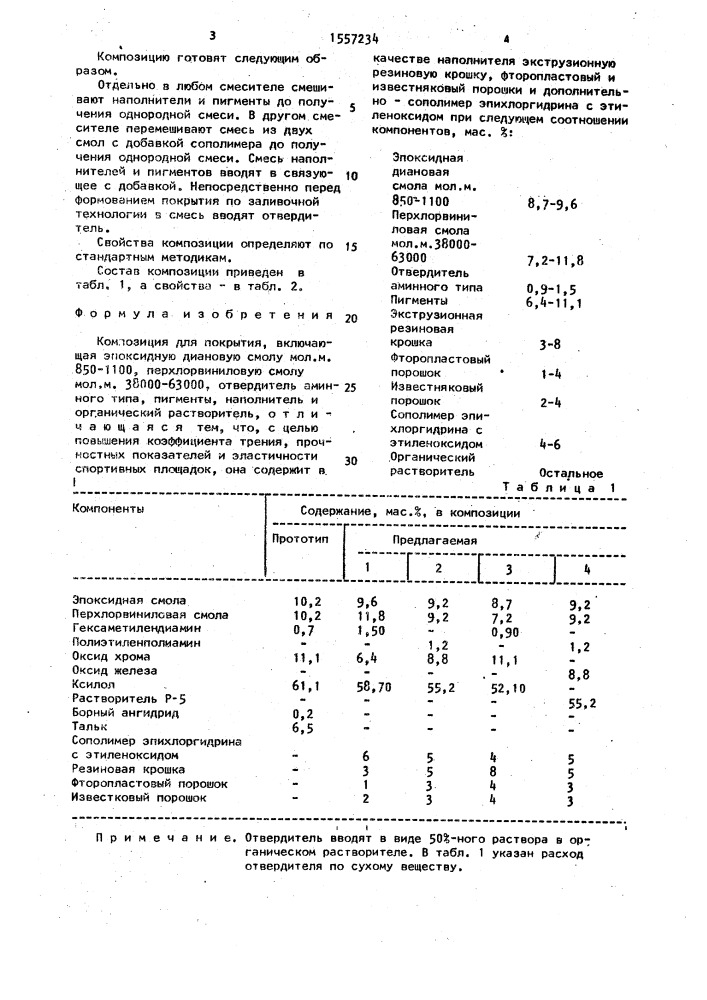 Композиция для покрытия (патент 1557234)