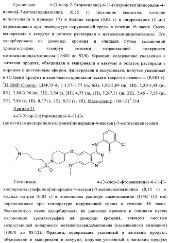 Производные 4-анилино-хиназолина, способ их получения (варианты), фармацевтическая композиция, способ ингибирования пролиферативного действия и способ лечения рака у теплокровного животного (патент 2345989)