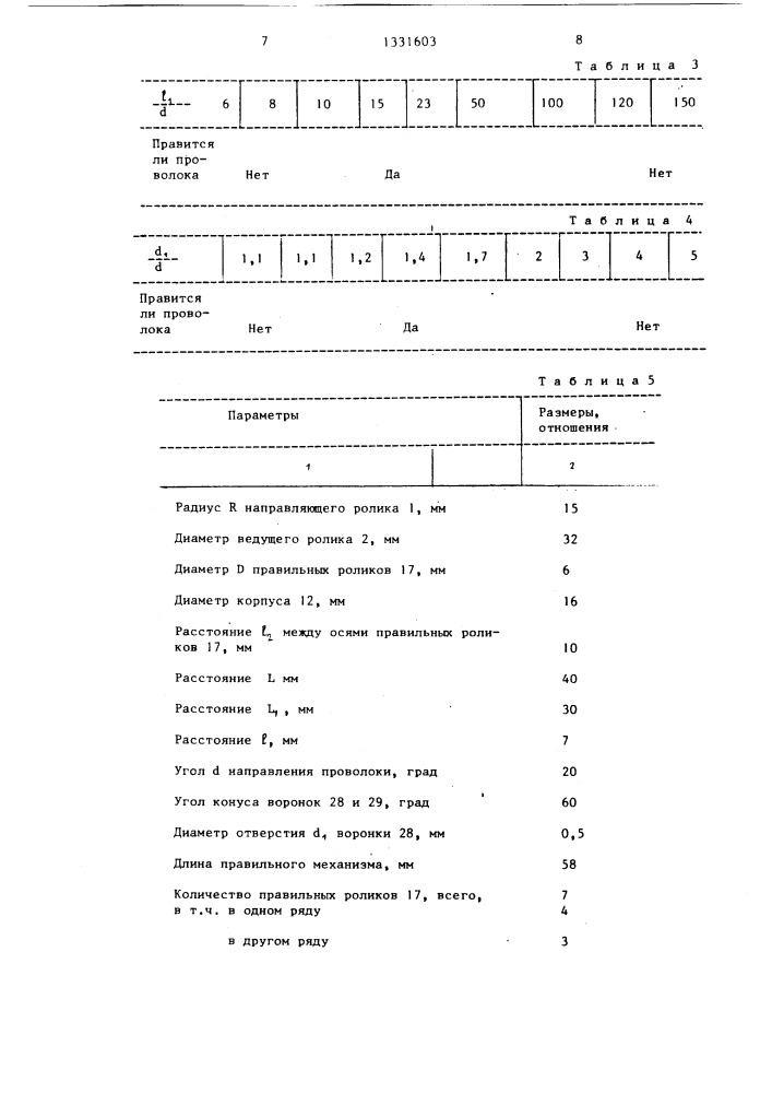 Устройство для правки проволоки (патент 1331603)