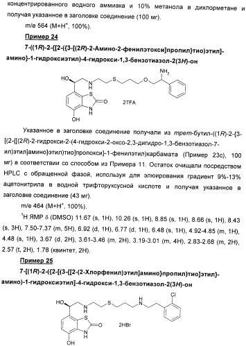 Производные 7-(2-амино-1-гидрокси-этил)-4-гидроксибензотиазол-2(3н)-она в качестве агонистов  2-адренергических рецепторов (патент 2406723)