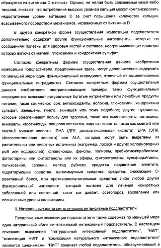 Композиция интенсивного подсластителя с кальцием и подслащенные ею композиции (патент 2437573)