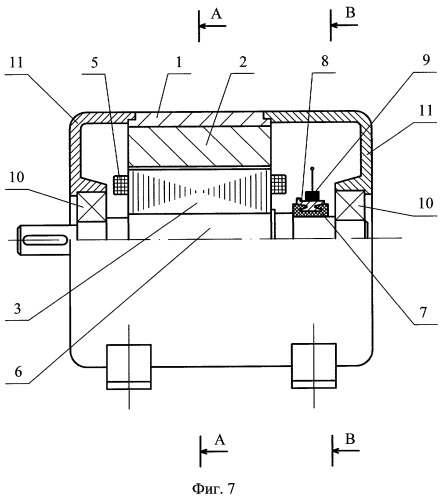 Явнополюсная коллекторная магнитоэлектрическая машина (патент 2414797)