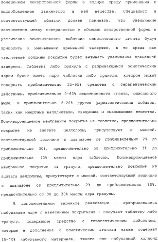 Контролируемое высвобождение активного вещества в среду с высоким содержанием жира (патент 2308263)