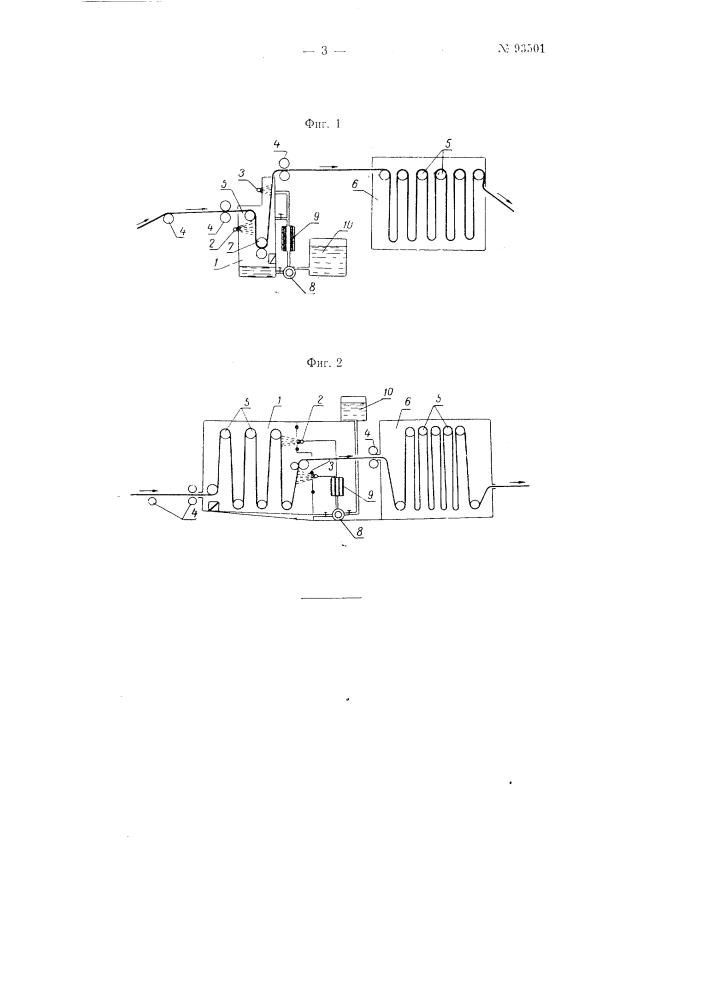 Установка для консервирования сетематериалов различными смолами (патент 93501)