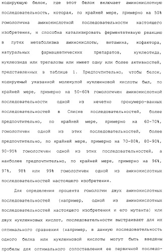 Гены corynebacterium glutamicum, кодирующие белки метаболических путей (патент 2306339)