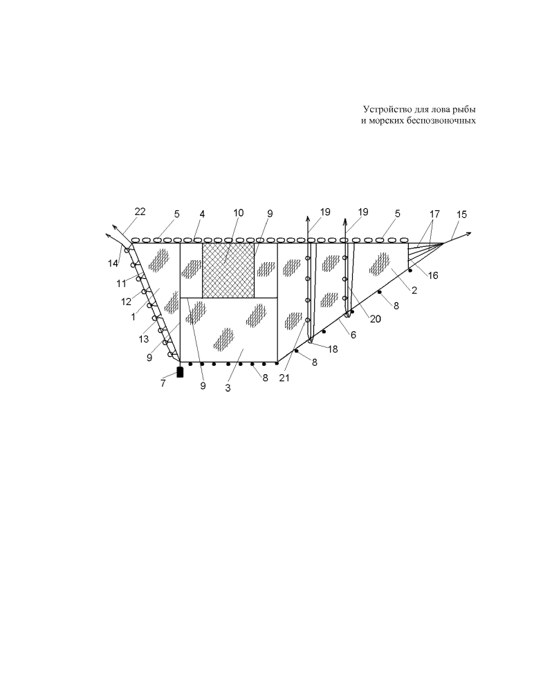 Устройство для лова рыбы и морских беспозвоночных (патент 2616827)
