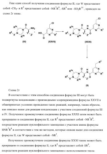 Производные пиримидина и их применение в качестве антагонистов рецептора p2y12 (патент 2410393)