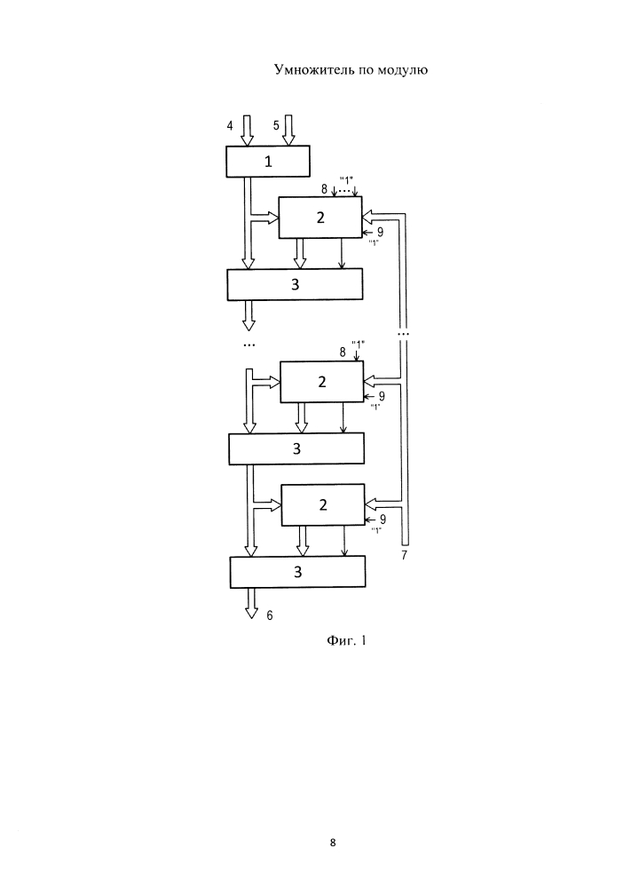 Умножитель по модулю (патент 2630386)