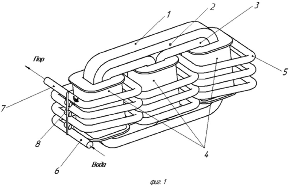 Устройство для нагрева воды и генерации пара (патент 2667225)