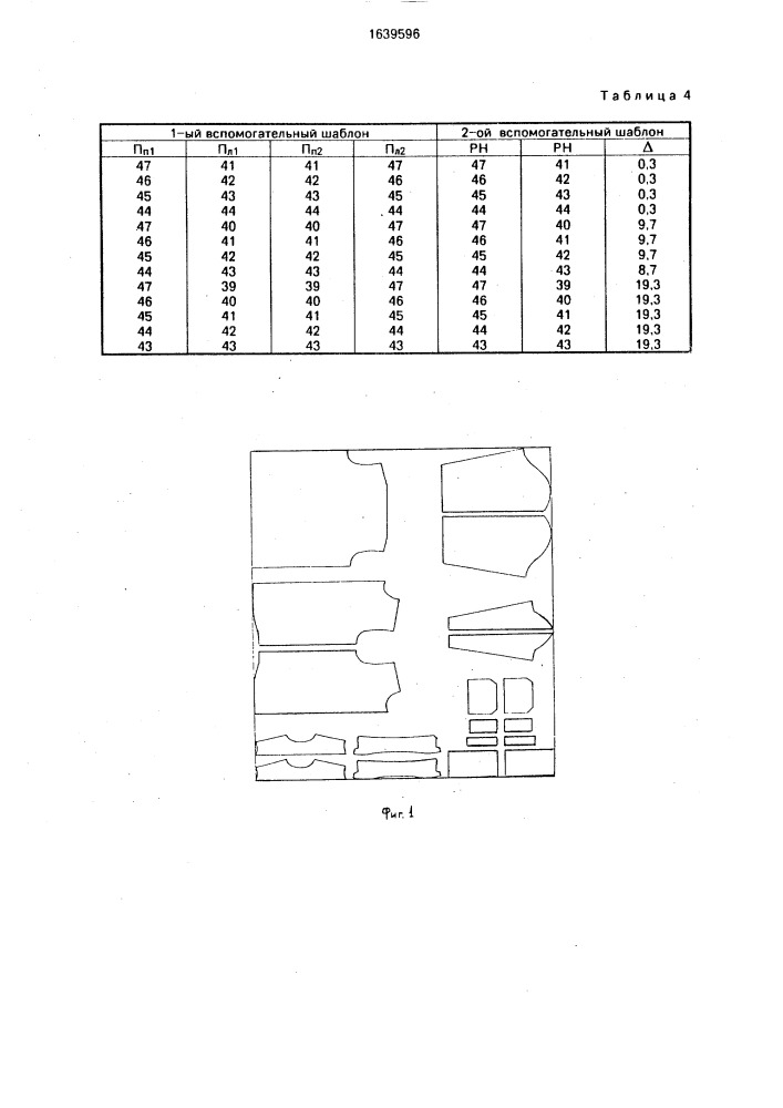 Способ раскроя ткани для плечевой одежды (патент 1639596)