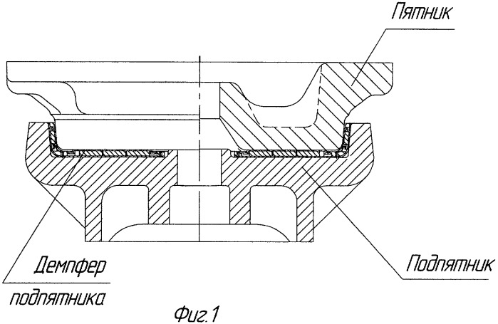 Демпфер подпятника (патент 2397090)