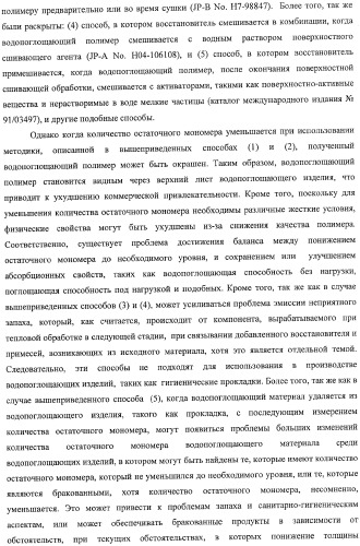 Водопоглощающий материал, водопоглощающее изделие и способ получения водопоглощающего материала (патент 2364611)