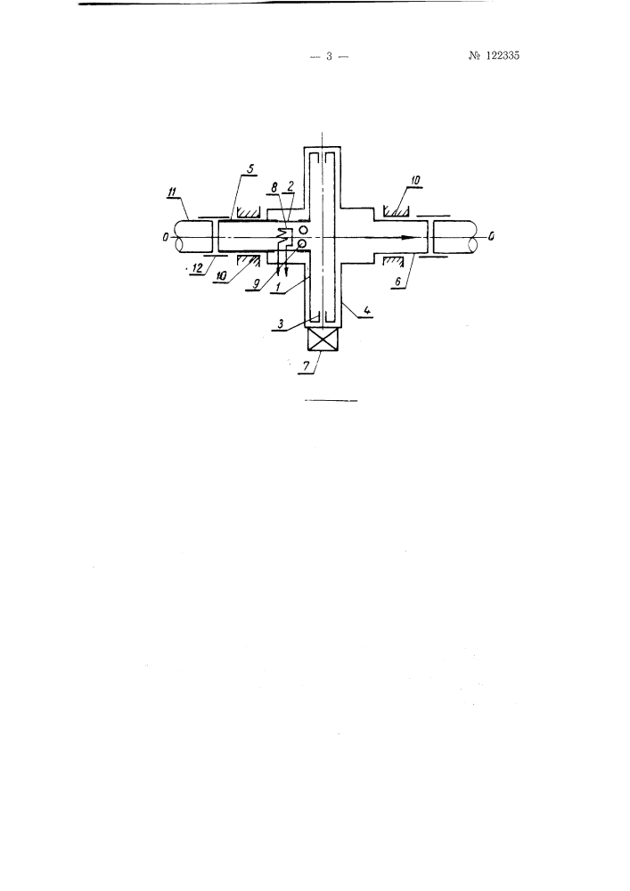 Устройство для определения плотности жидкости, протекающей по трубопроводу (патент 122335)