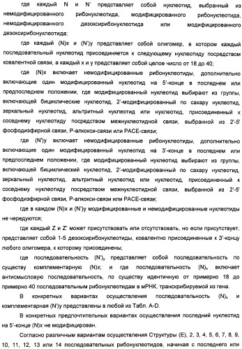 Новые структуры малых интерферирующих рнк (sirna) (патент 2487716)