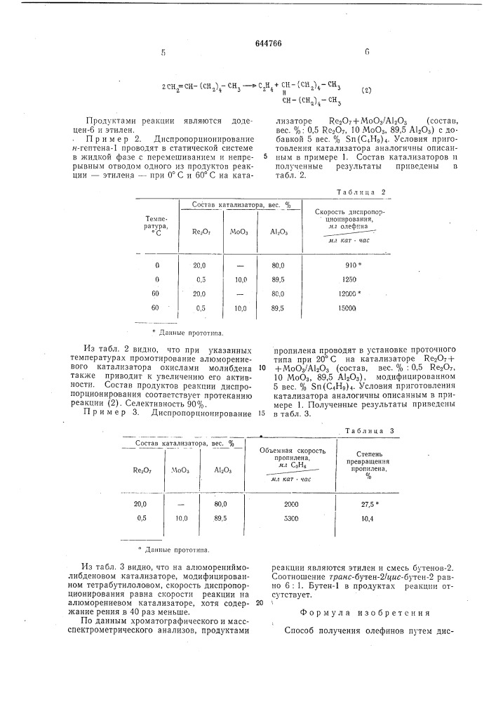 Способ получения олефинов (патент 644766)