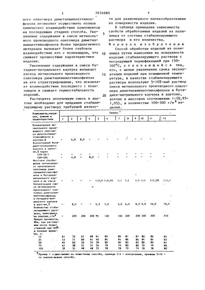 Способ обработки изделий из полиамида (патент 1634680)