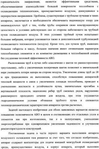 Аппарат воздушного охлаждения газа (варианты) (патент 2331830)