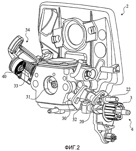 Механизм запуска и остановки карбюратора (патент 2412371)