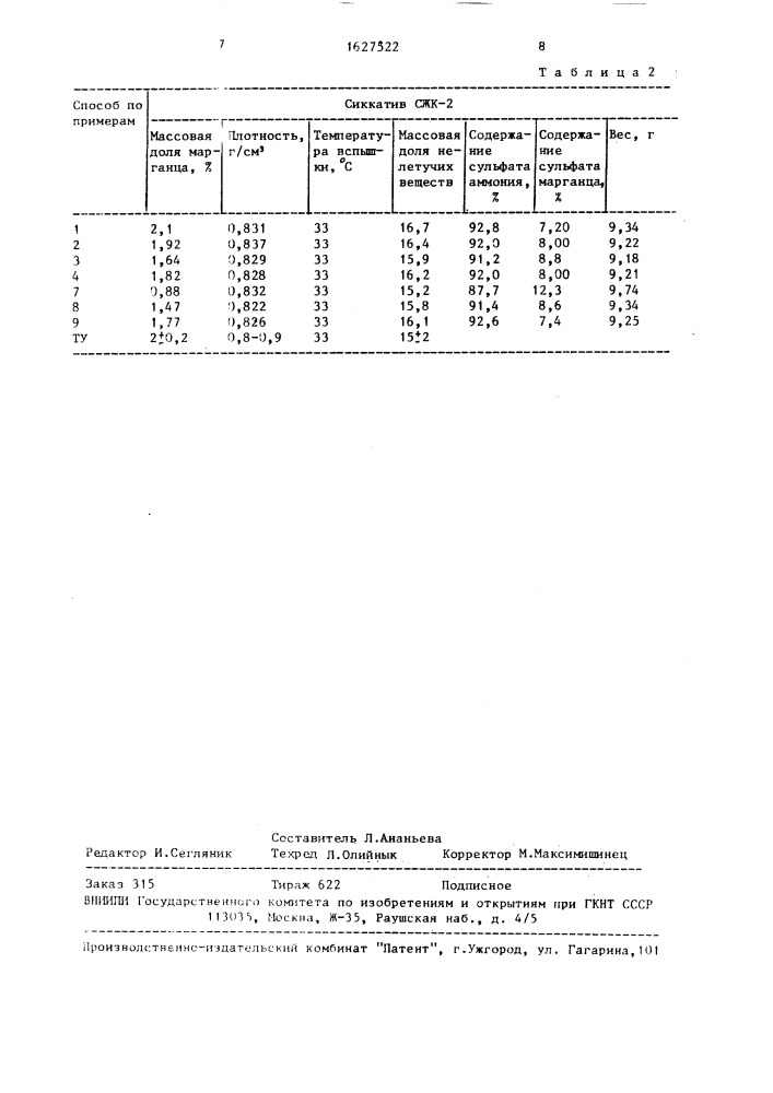 Способ переработки марганецсодержащих сточных вод (патент 1627522)