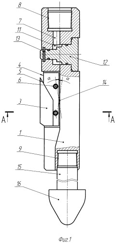 Устройство для разрезания ремонтного патрубка в скважине (патент 2418149)