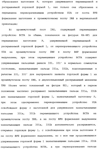 Способ и машина для производства полых стеклянных изделий (патент 2307077)