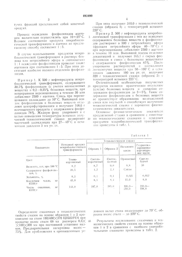 Способ получения смазки для холодной и теплой обработки металлов давлением (патент 493499)