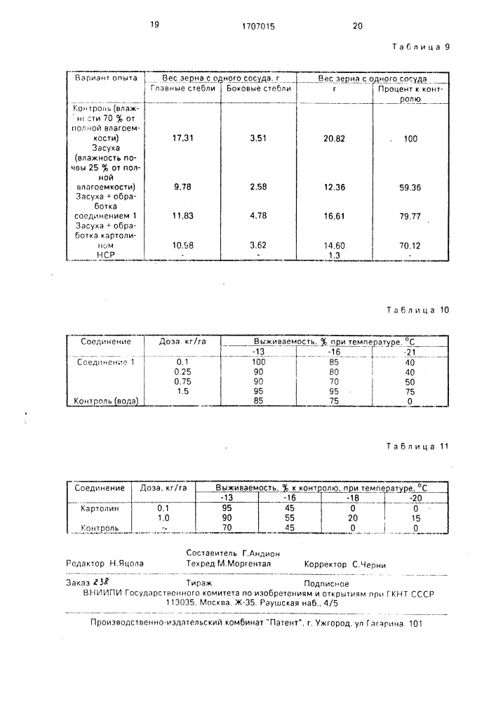 Карбамоильные производные алканоламинов, в качестве регуляторов роста растений (патент 1707015)