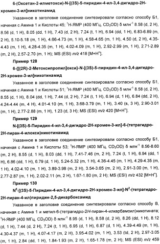 Новые производные n-(8-гетероарилтетрагидронафталин-2-ил)-или n-(5-гетероарилхроман-3-ил)-карбоксамида для лечения боли (патент 2460730)