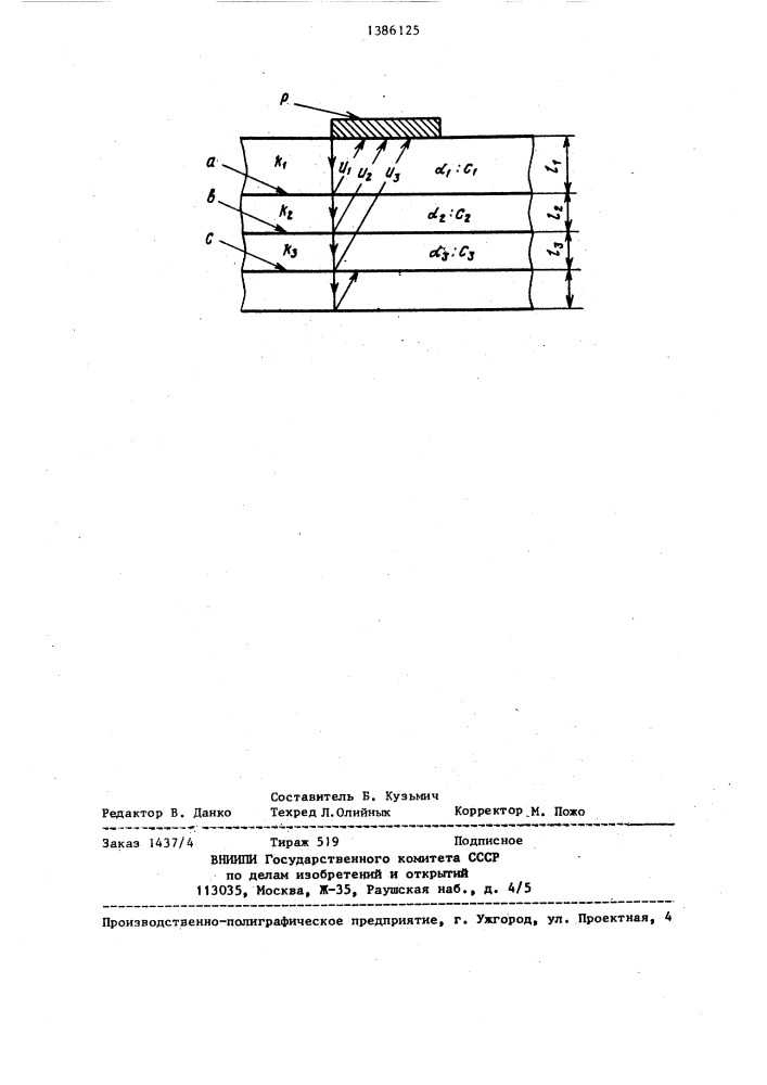Способ определения толщины спинного жира у свиней (патент 1386125)