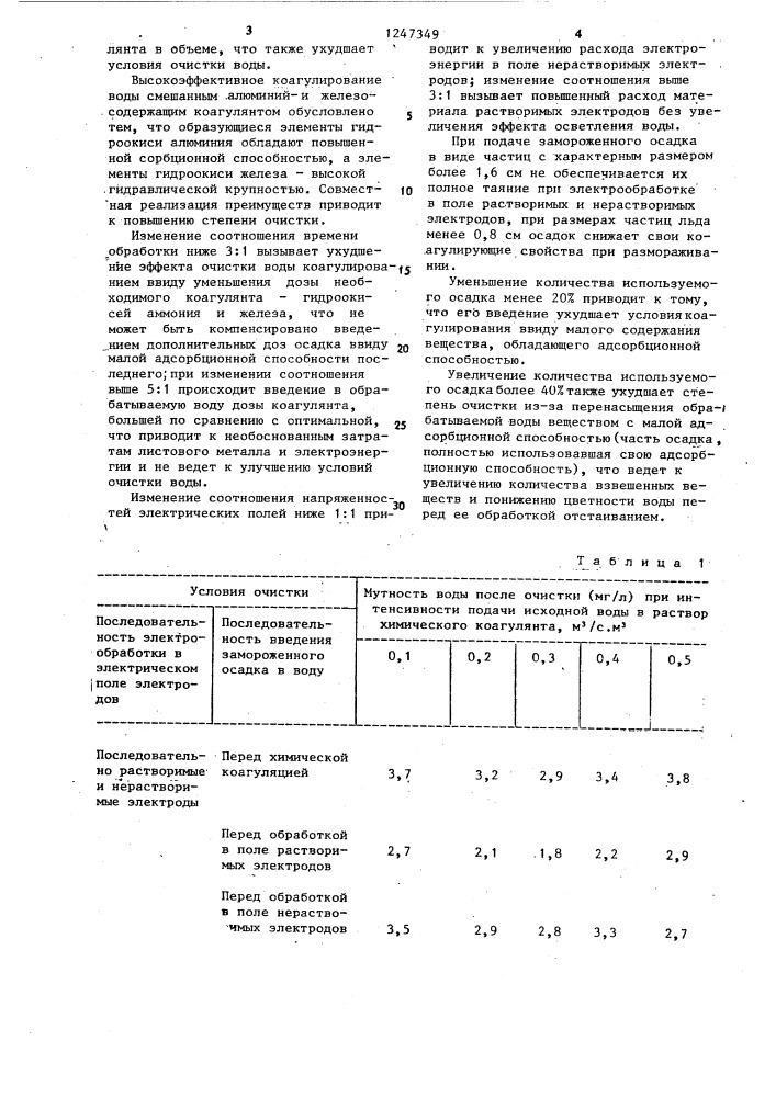 Способ очистки природных вод (патент 1247349)