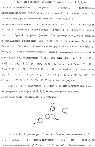 Арил- и гетероарилзамещенные тетрагидроизохинолины, фармацевтическая композиция и способ лечения на их основе (патент 2309953)